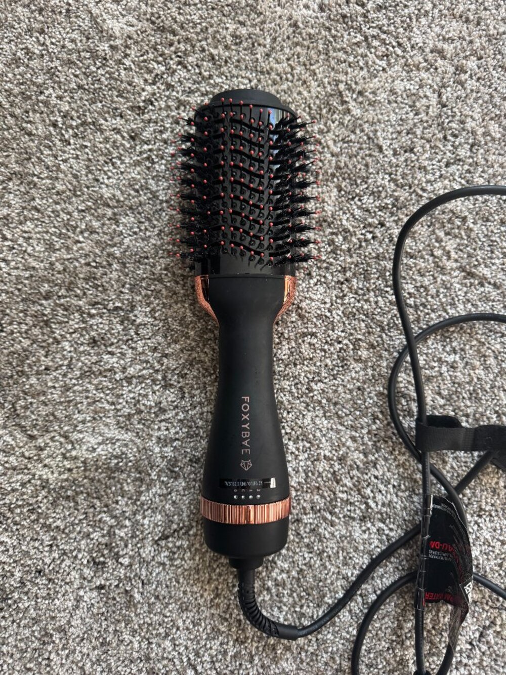 FOXYBAE Black Hair Dryer Brush Styling Tool